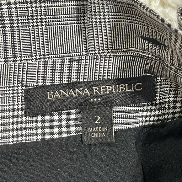 Banana Republic grey houndstooth plaid paper bag skirt - Picture 3 of 6